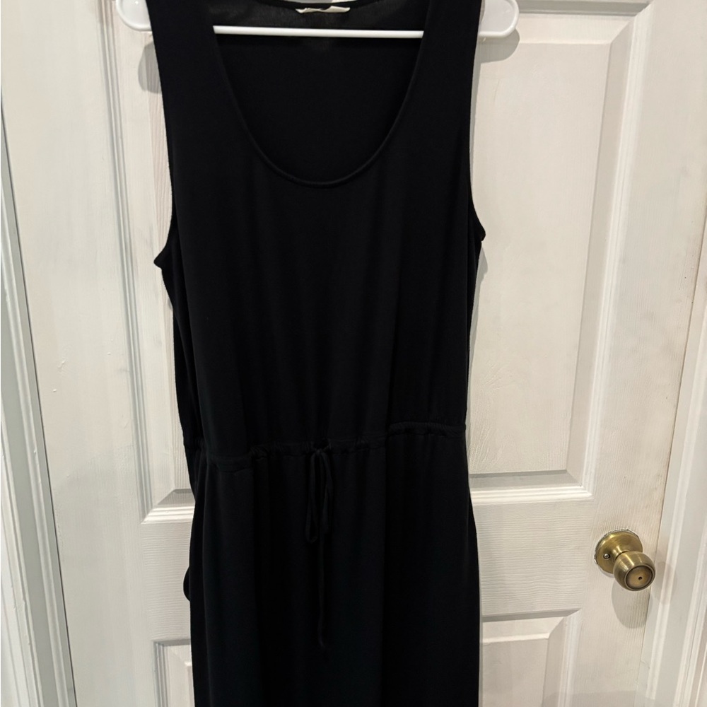 Soma Black casual drawstring waist dress